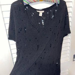 forever 21 distressed tee